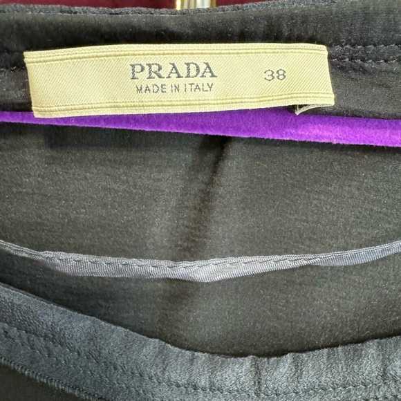Gorgeous Prada Scoop Neck Fit and Flare Dress Short Sleeve Silk Blend 0 - Picture 3 of 15